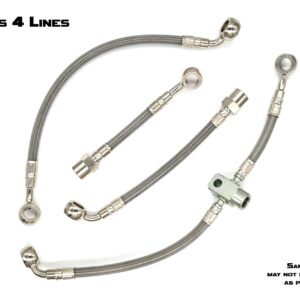 Stainless Steel Front 4 Line Kit - Front Lines - FK003D968-4