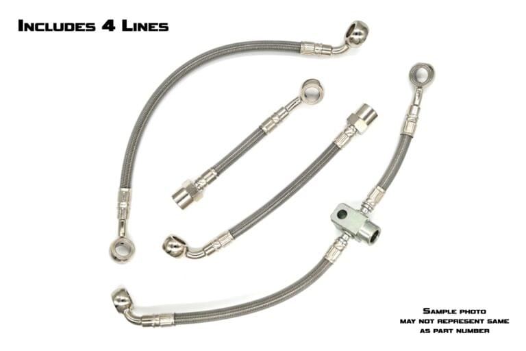 Stainless Steel Front 4 Line Kit - Front Lines - FK003D968-4