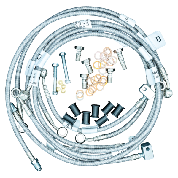 Stainless Steel Front 7 Line Kit - Front and Rear - Multiple Lines - FK003D990-7
