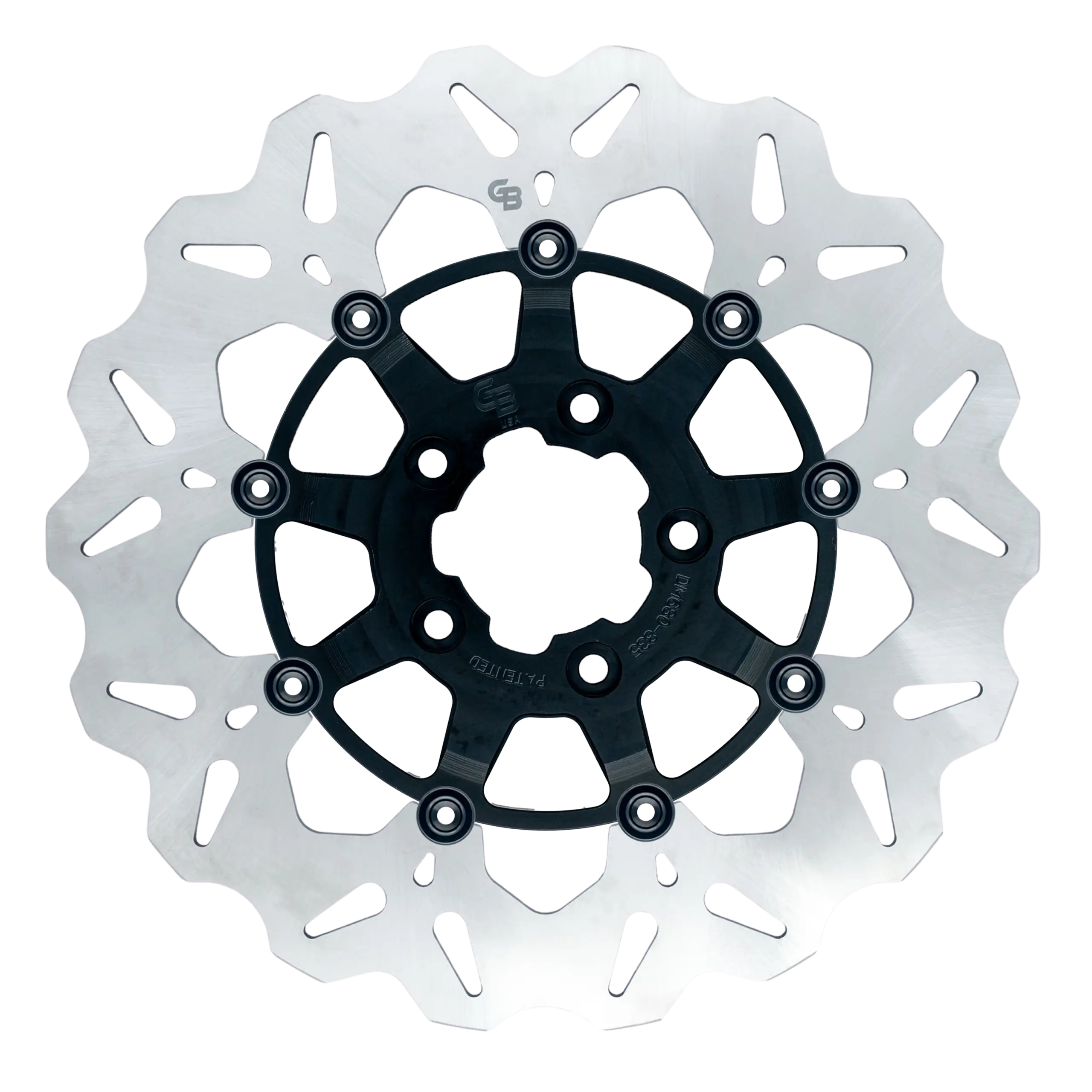 11.8″- 300mm Floating Wave Rotor – Black Carrier – GBDU003