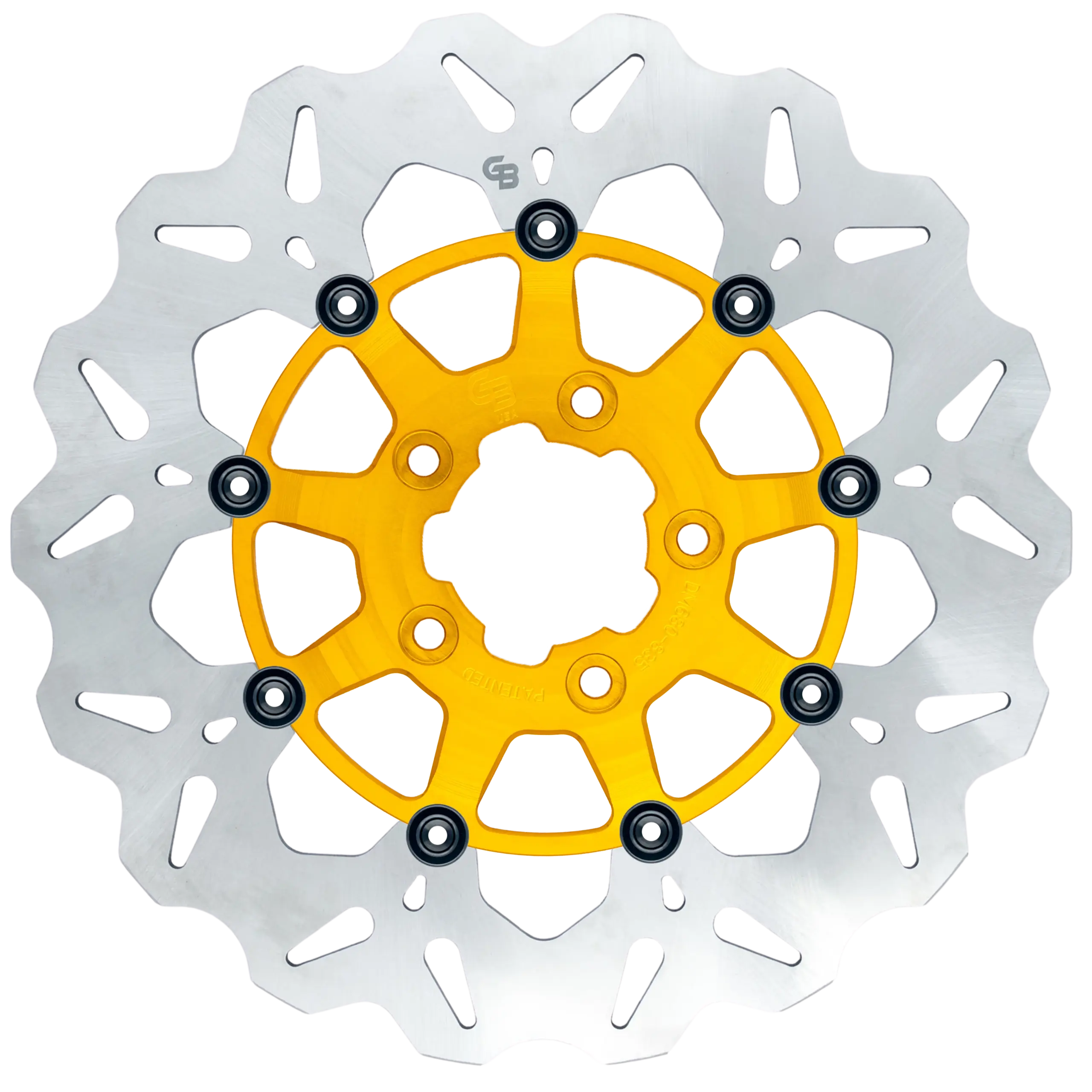 11.8″- 300mm Floating Wave Rotor – Gold Carrier – GBDU006