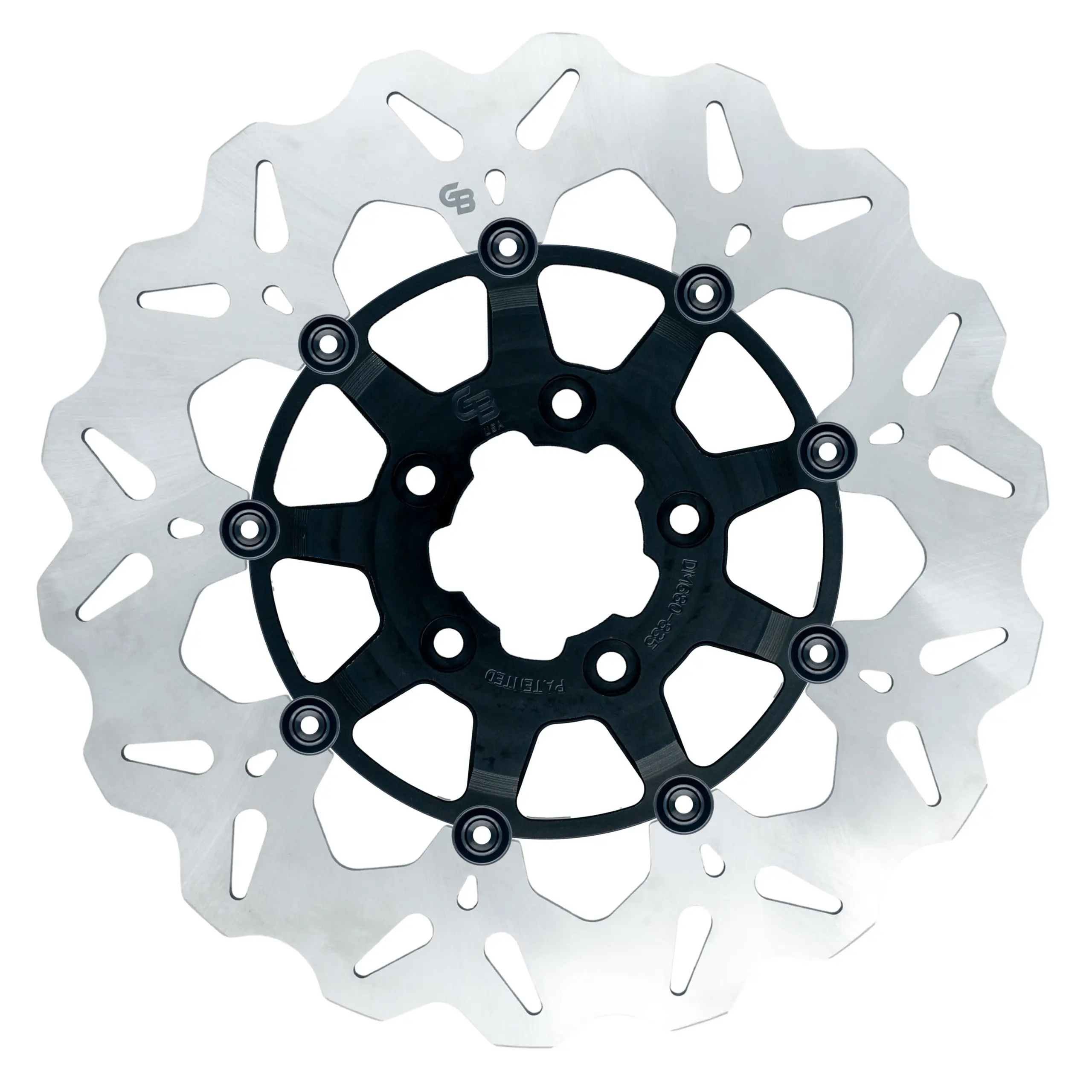 12.5″- 320mm Floating Wave Rotor Black Carrier – GBDU007