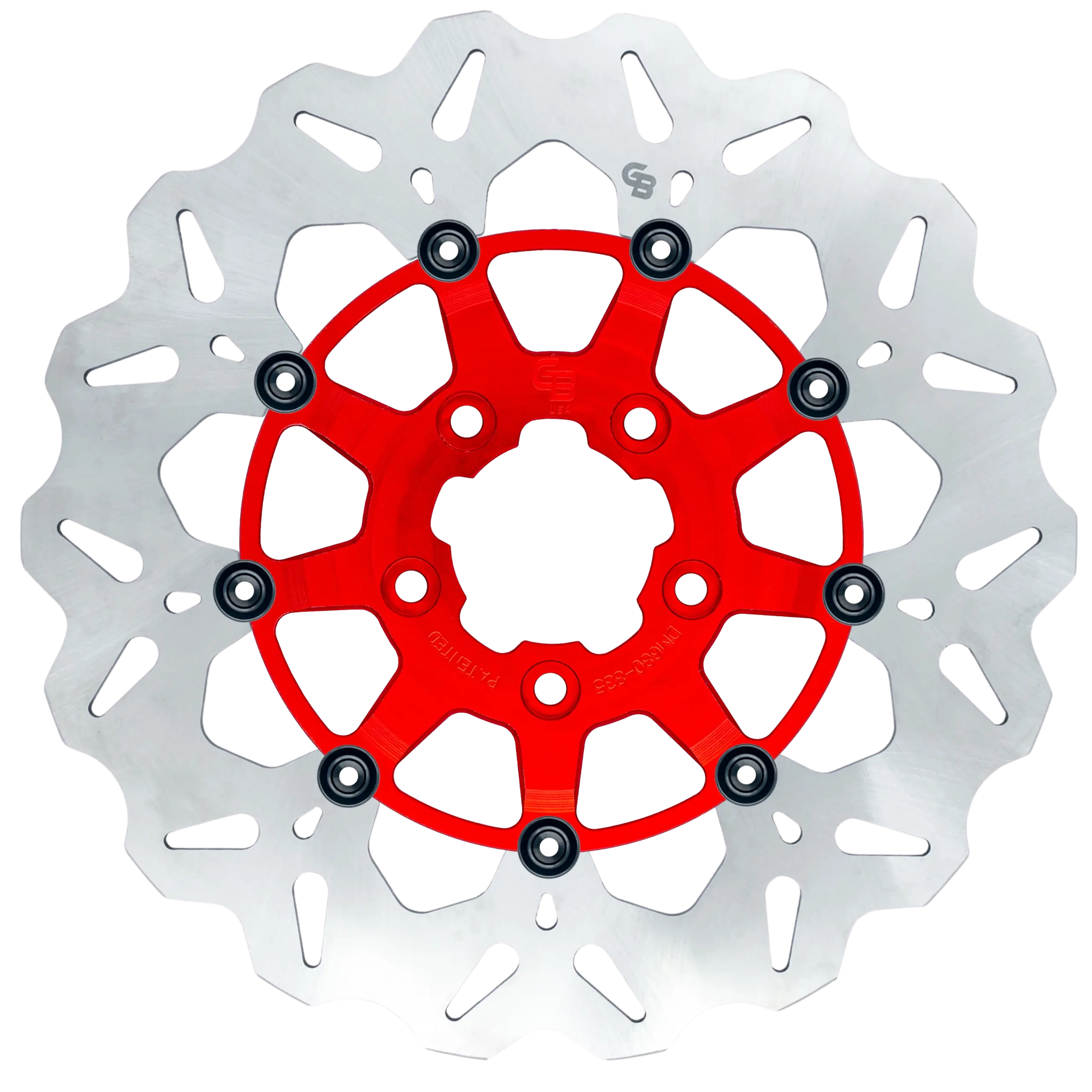 11.8″- 300mm Floating Wave Rotor – Red Carrier – GBDU023