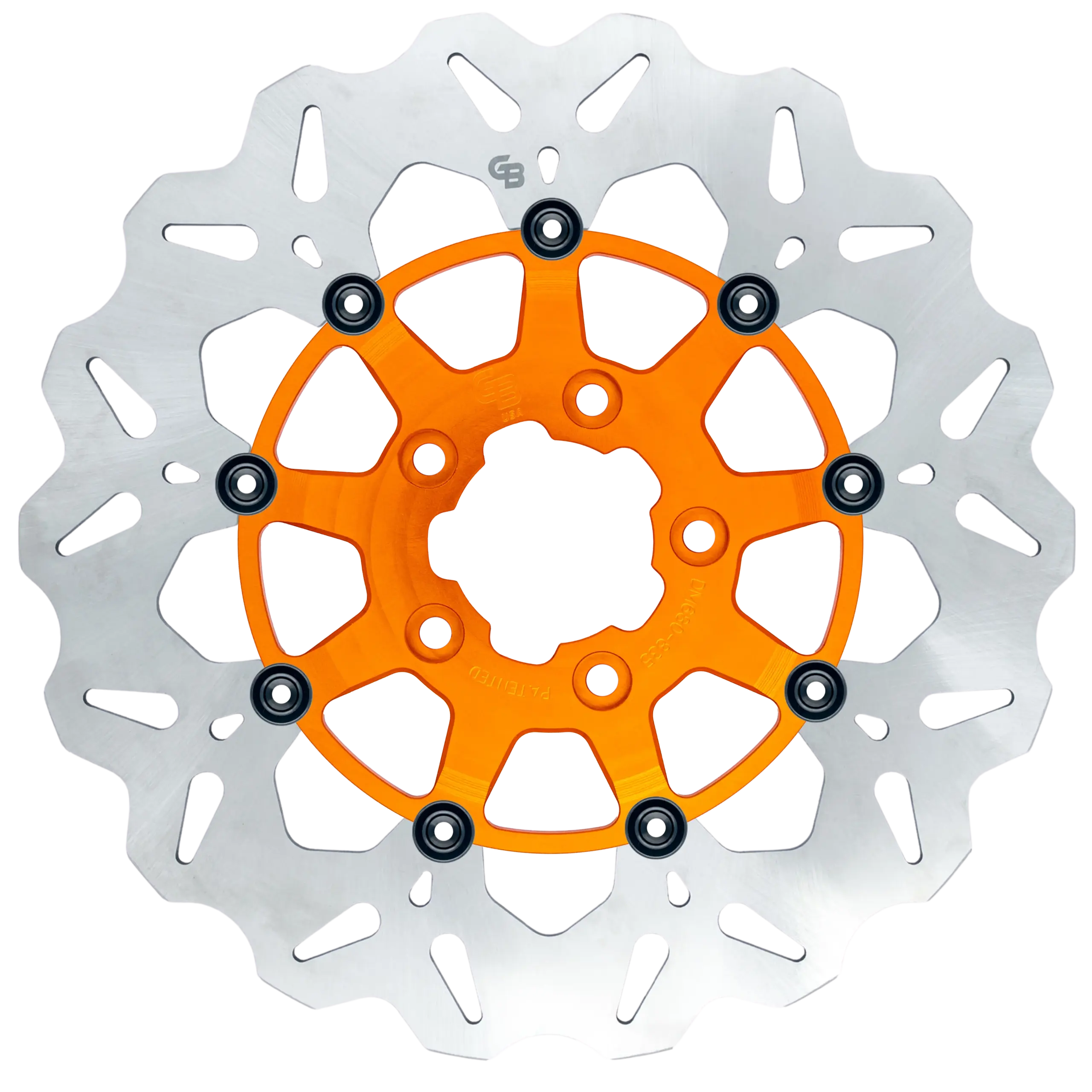 11.8″- 300mm Floating Wave Rotor – Orange Carrier – GBDU024