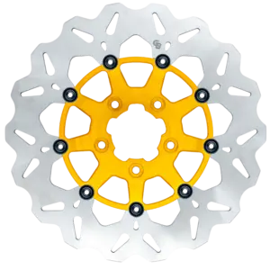 11.8″- 300mm Floating Wave Rotor Gold Carrier – GBDU025