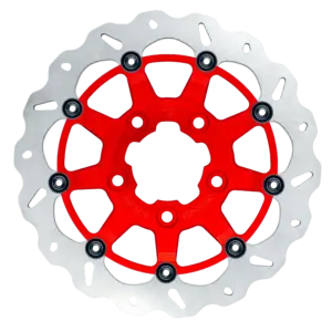 13 inch (330mm) Full Floating Wave Narrow band rotor – Red Carrier – BRACKET NOT INCLUDED(Radial Mount) – GBDU035